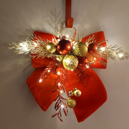 Couronne de porte ''Noël Festif''